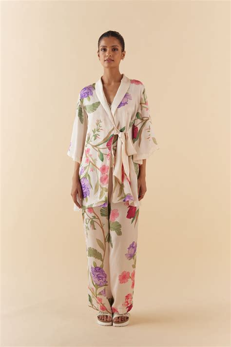 Sleeplove Floral Dream Lounge to Sleep Robe – Soft Modal Fabric, Floral ...