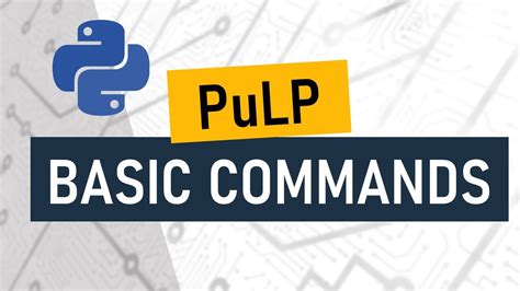 Image result for Starting Pulp Library in PyCharm
