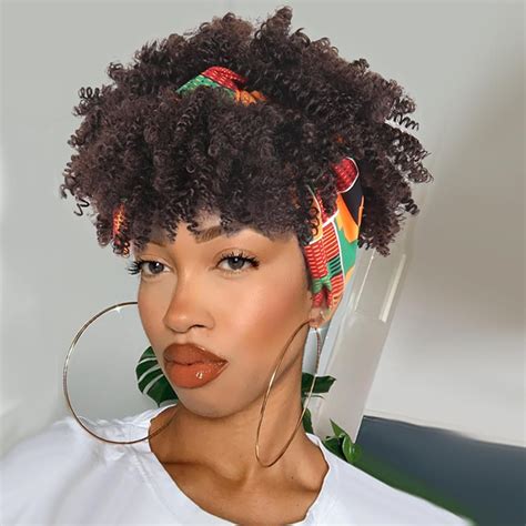 LEOSA Headband Wig with Bangs Head Wrap Wigs 2 in 1 India | Ubuy
