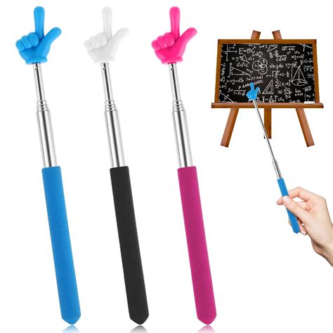 3 Pcs Retractable Teachers Pointer Telescopic Classroom Pointer Mini ...