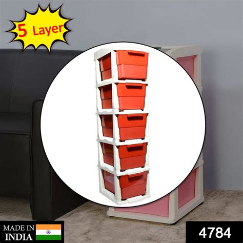 4784 Multi-Purpose Anti-Slip 5 Layer Modular Drawer — DeoDap