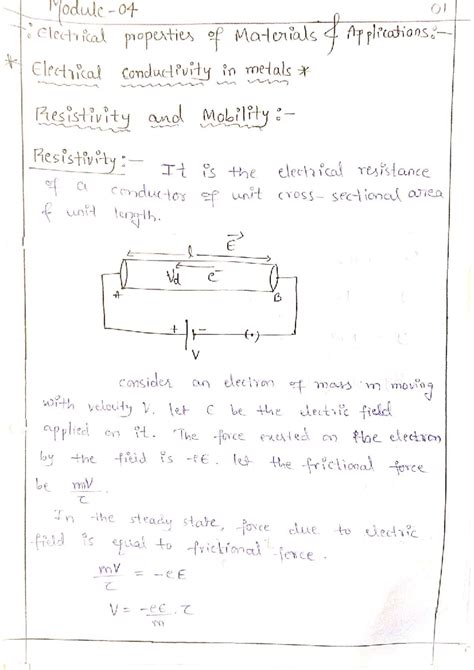 Module 04: Electrical Properties of Materials - Conductivity ...