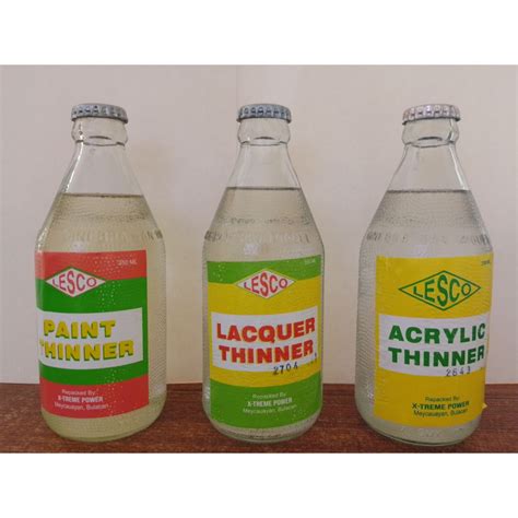LESCO (THINNER FOR OIL BASE PAINT) PAINT LACQUER AND ACRYLIC THINNER ...