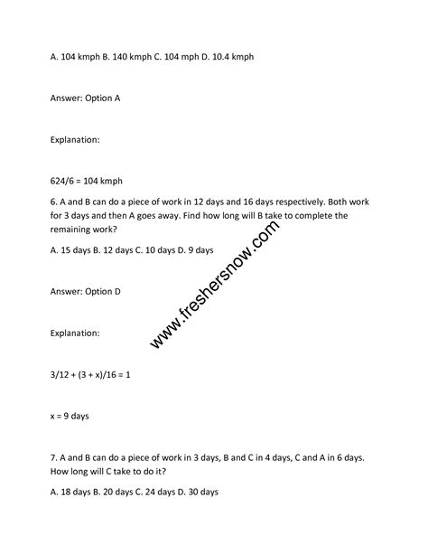 TCS Aptitude Questions and Answers 的图像结果