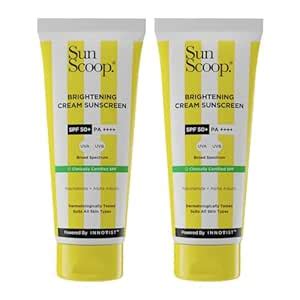 SunScoop Brightening Daily Sunscreen SPF 50 With Niacinamide + Alpha ...