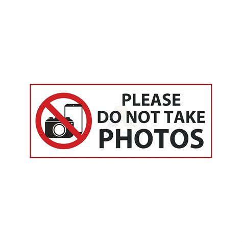 Anne Print Solutions® Please do not take Photos Stickers Self Adhesive ...