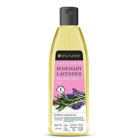 Buy Soulflower Rosemary Lavender Hair Oil For Healthy Hair, Scalp ...