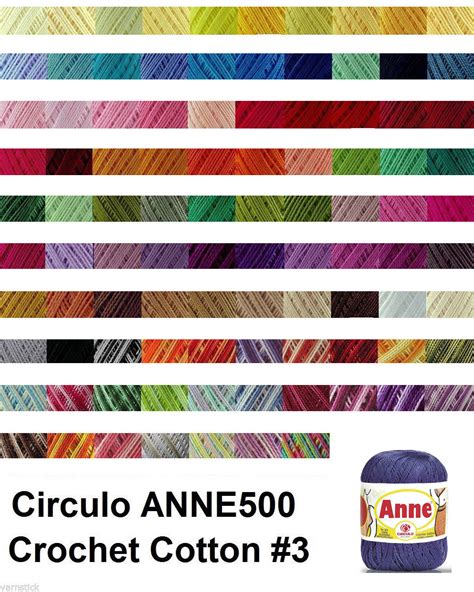Circulo ANNE500 Crochet Cotton Yarn - Solid & India | Ubuy