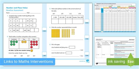 👉 Y4 Number and Place Value Baseline Assessment