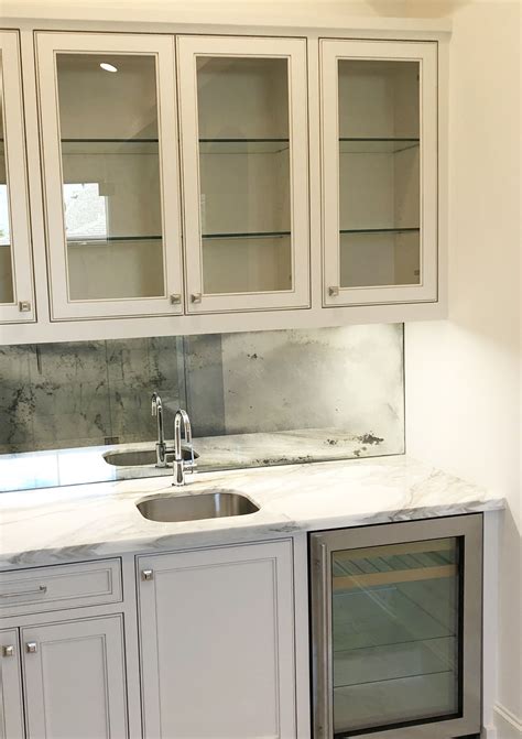 Antique mirror backsplash installed – Artofit
