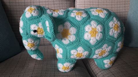 Image result for Crochet African Flower Elephant Tutorial