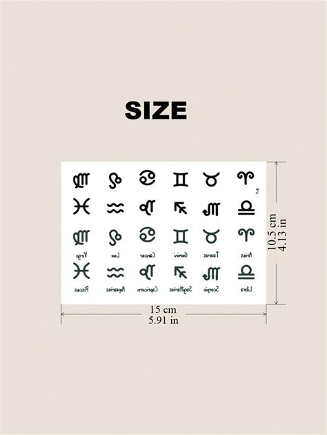 2 Sheets Women's Tattoo Sticker, With Realistic English Letter Symbol ...