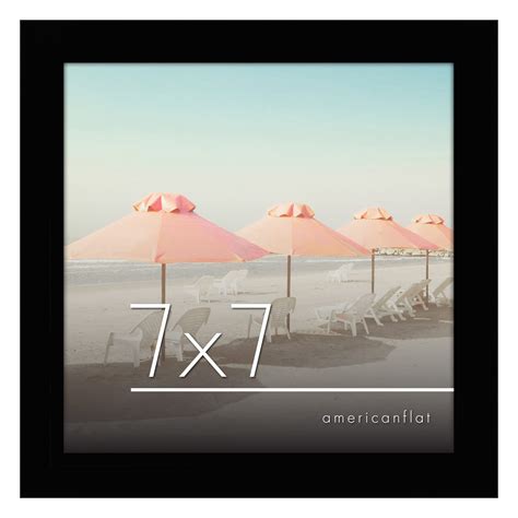 Snapklik.com : Americanflat 7x7 Picture Frame In Black - Engineered Wood