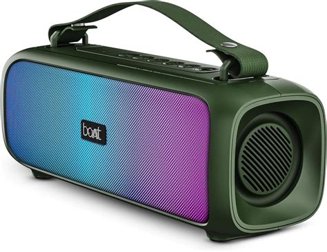 Boat Stone 580 Bluetooth Speaker with 12W RMS Stereo Sound, LED Lights ...
