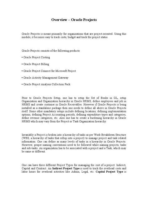 What Is a Project in Oracle 的图像结果