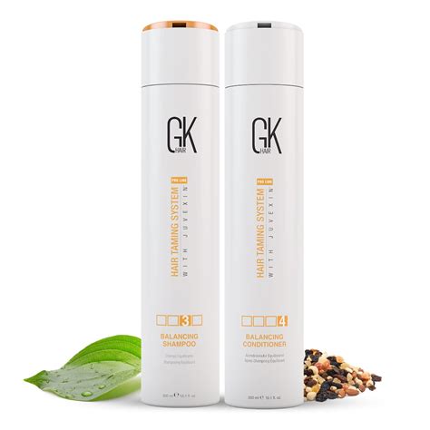 GK Hair Global Keratin Balancing Shampoo And Conditioner 300ml For Oily ...