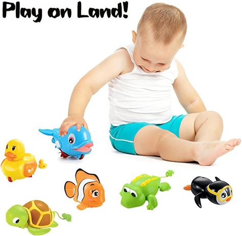 Liberty Imports 6 PCS Swimming Wind Up Bath Toys - Sea Animals in India ...