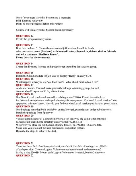 Image result for Linux Questions in Paragraph