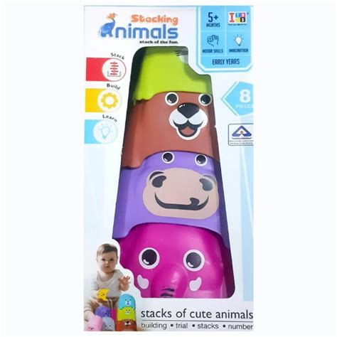 Itoys Stacking Animals Stacking Cups — Toycra