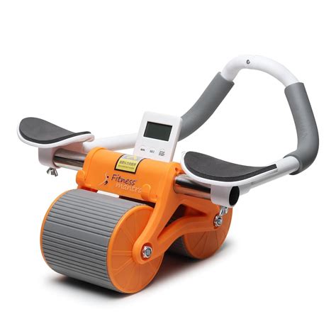 Fitness Mantra® Automatic Rebound Abs Wheel| Gym Abs Roller with Knee ...