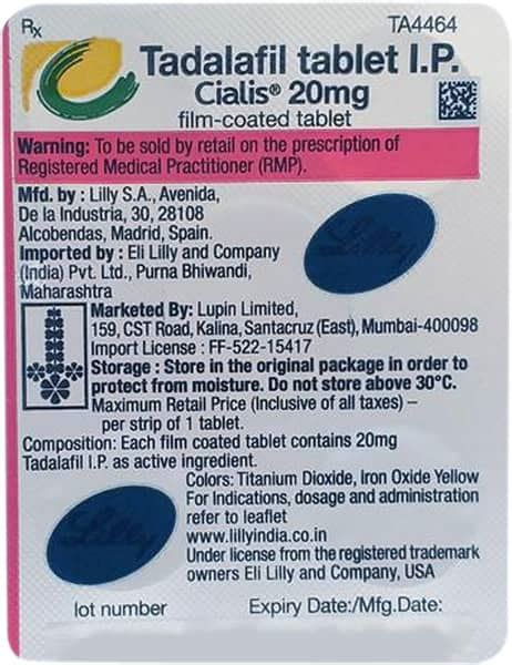 Cialis 20mg Tablet: Uses, Side Effects, Price, Dosage & More Info ...