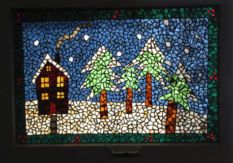 Winter Wonderland Stained Glass Mosaic