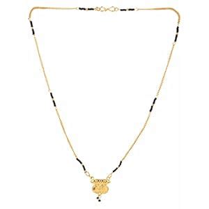 Archi Collection Gold Plated Ethnic Handmade Traditional Black Mani ...