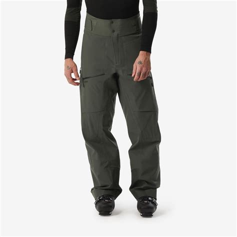 Men’s Warm Waterproof Ski Pants - FR 500 - Black olive - Wedze - Decathlon