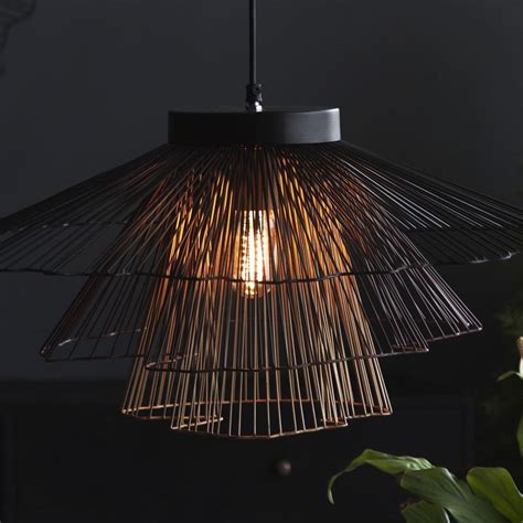 Klimt Classic Big Hanging Lamp | Black Iron Single Ceiling Light For ...