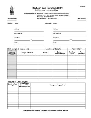 Fillable Online pubstorage sdstate Soybean Cyst Nematode SCN Soil ...