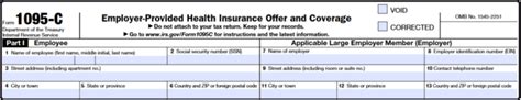 Image result for 1095 C Form Example