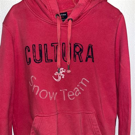 Cultura Men's Red Hoodie | Depop