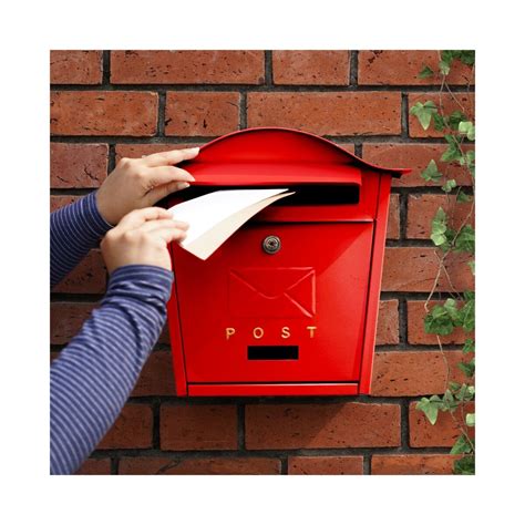 Wall Mounted Letter Box Medium Wall Mountable Parcel Box In Green