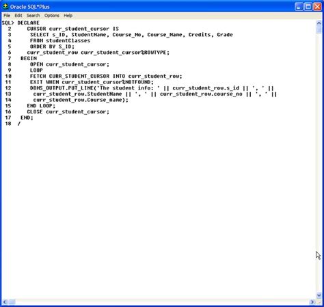 PLSQL Cursor Examples 的图像结果