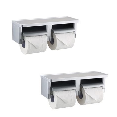 Buy Commercial Toilet Paper Holder Double,Wall Toilet Paper Dispenser ...