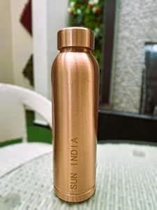 SUN INDIA Copper Water Bottle | 100% Pure BPA-Free Copper | Leak-Proof ...
