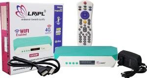 LRIPL LR26W HD MPEG-4 Free Dish Set Top Box with HDMI, USB Pen Drive ...