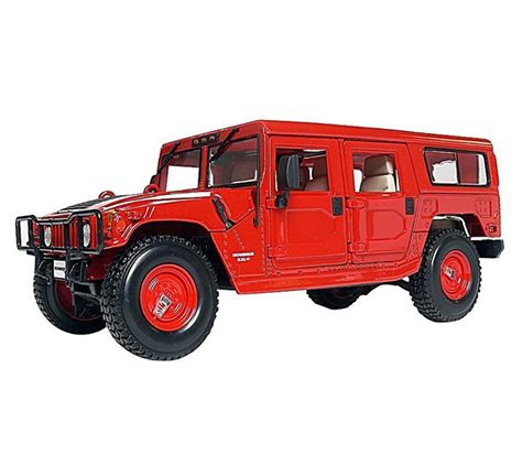 Buy Maisto Hummer H1 4-Door Wagon - 1:18 Scale Diecast Model Car - Red ...