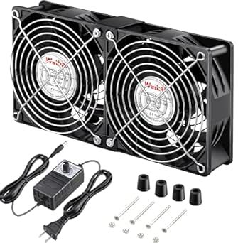 Wathai 120mm 240mm x 38mm Computer Fan with AC Plug, Powerful Big ...