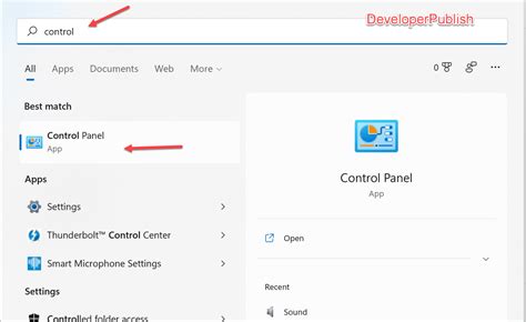 Image result for Accessing Control Panel Windows 11
