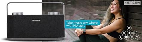 Netgen Bluetooth Speaker with 20W NFC Earth-Shaking Powerful Sound with ...