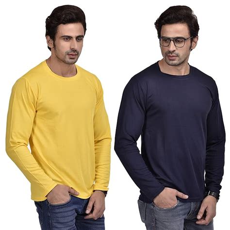 Buy SMAN Man's Collarless, Round Neck Micro, Full Sleeve, Regular Fit ...