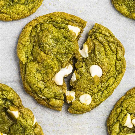 Best Matcha White Chocolate Cookies | Savory Sweet Spoon