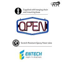 ENTECH Signs & Displays Open Block Red Blue | LED neon | Perfect for ...