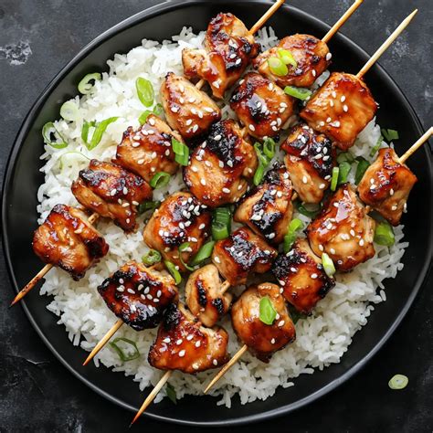 Teriyaki Chicken Skewers - Tasty Chow