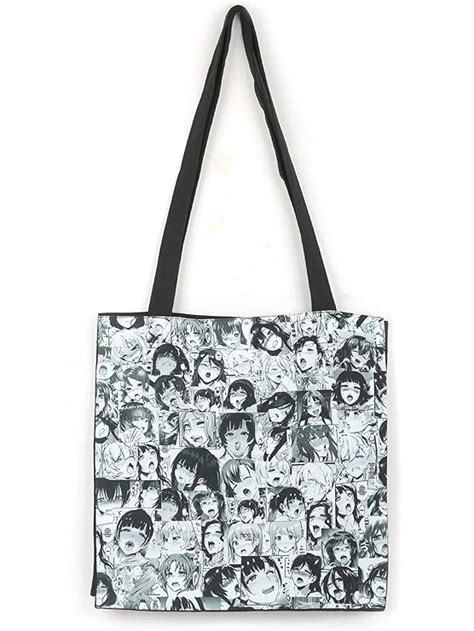 ComicSense.xyz Ahegao Anime Tote Bag for Men and Women | Shoulder ...