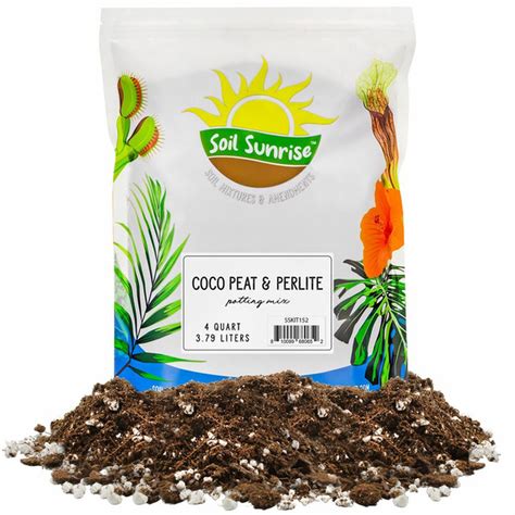 Soil Sunrise Loose Coconut Coir & Perlite Coco Peat Perlite Potting Mix (4 qt) Delivery or ...