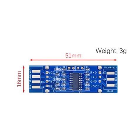 RS232 to TTL Module EXAR Chip (SP3232) Gold-plated Flashing Line ...