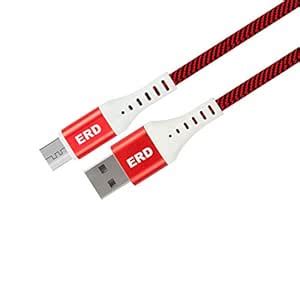 ERD UC-25 Metal Casing Braided Micro USB Cable | 2.4 Amp Fast Charging ...