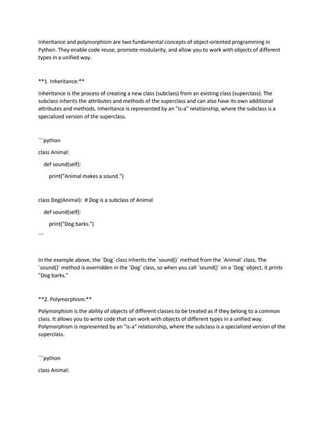 Python Inheritance and Polymorphism 的图像结果